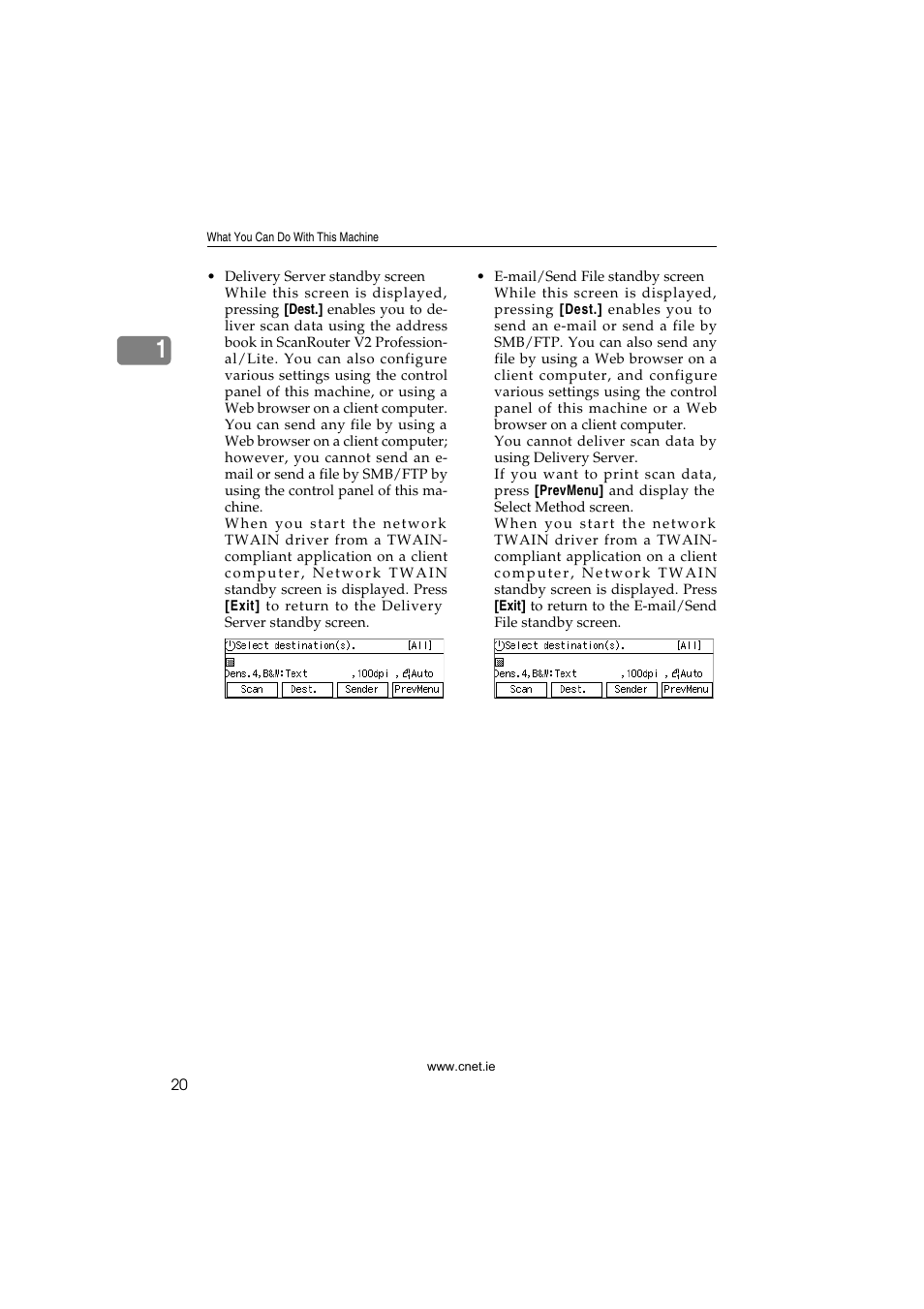 CNET ecopy Printer/Fax/Scanner/Copier User Manual | Page 28 / 222