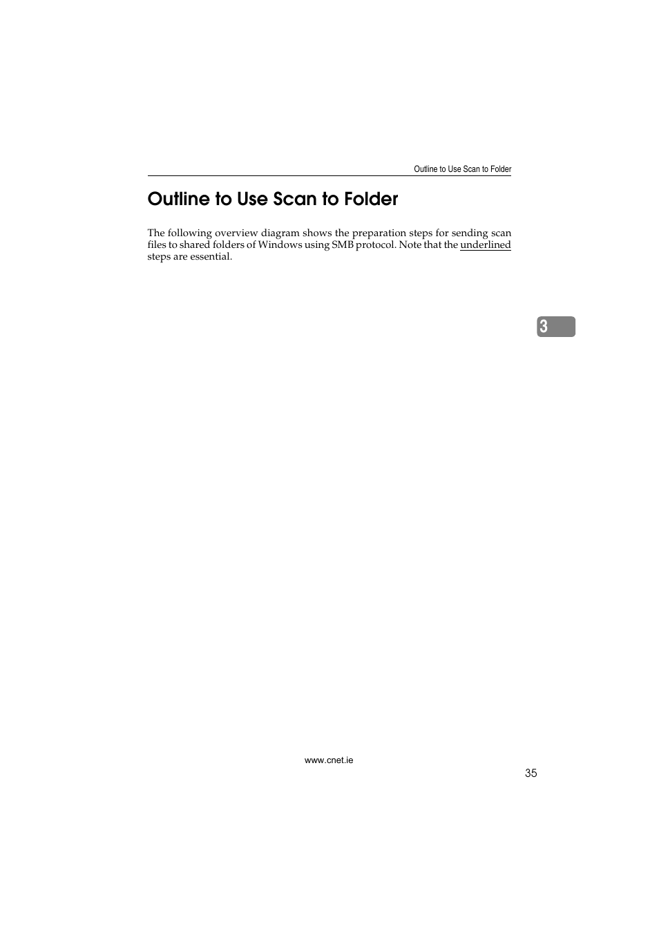 Outline to use scan to folder, 3outline to use scan to folder | CNET ecopy Printer/Fax/Scanner/Copier User Manual | Page 43 / 222