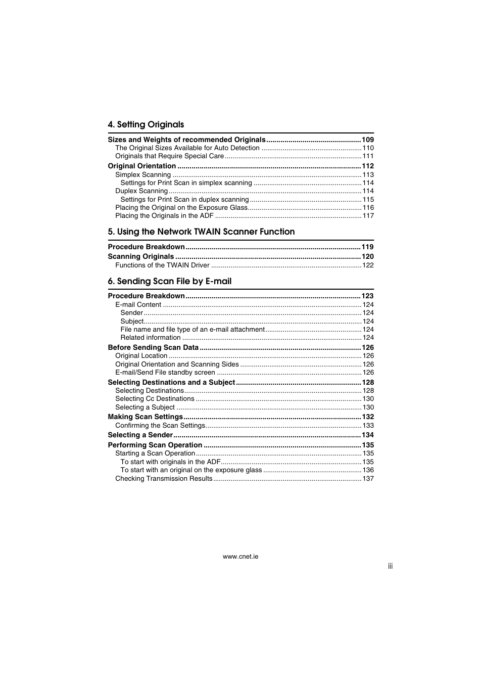 CNET ecopy Printer/Fax/Scanner/Copier User Manual | Page 5 / 222