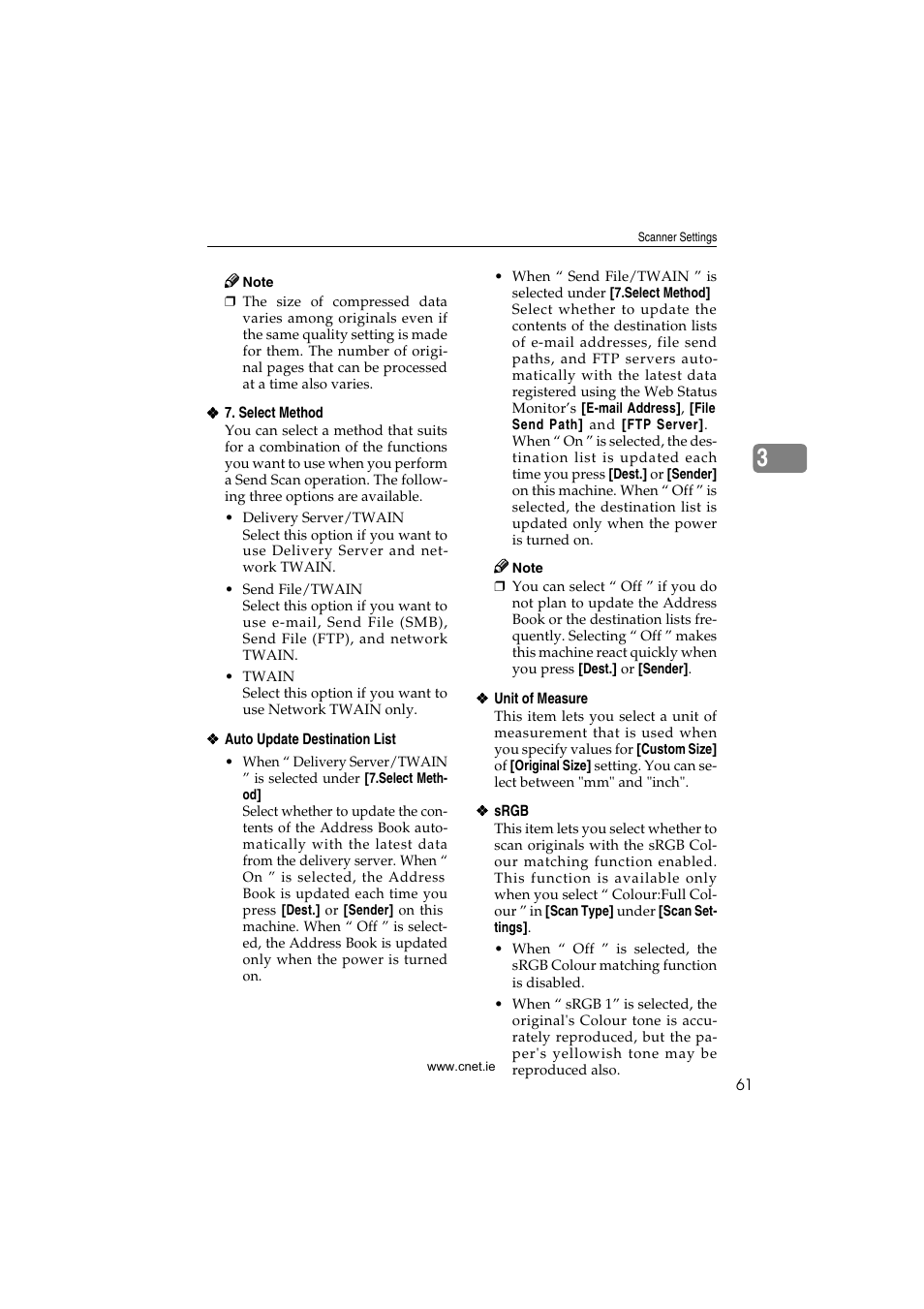 CNET ecopy Printer/Fax/Scanner/Copier User Manual | Page 69 / 222
