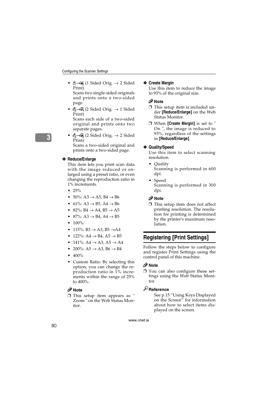 Registering [print settings | CNET ecopy Printer/Fax/Scanner/Copier User Manual | Page 88 / 222