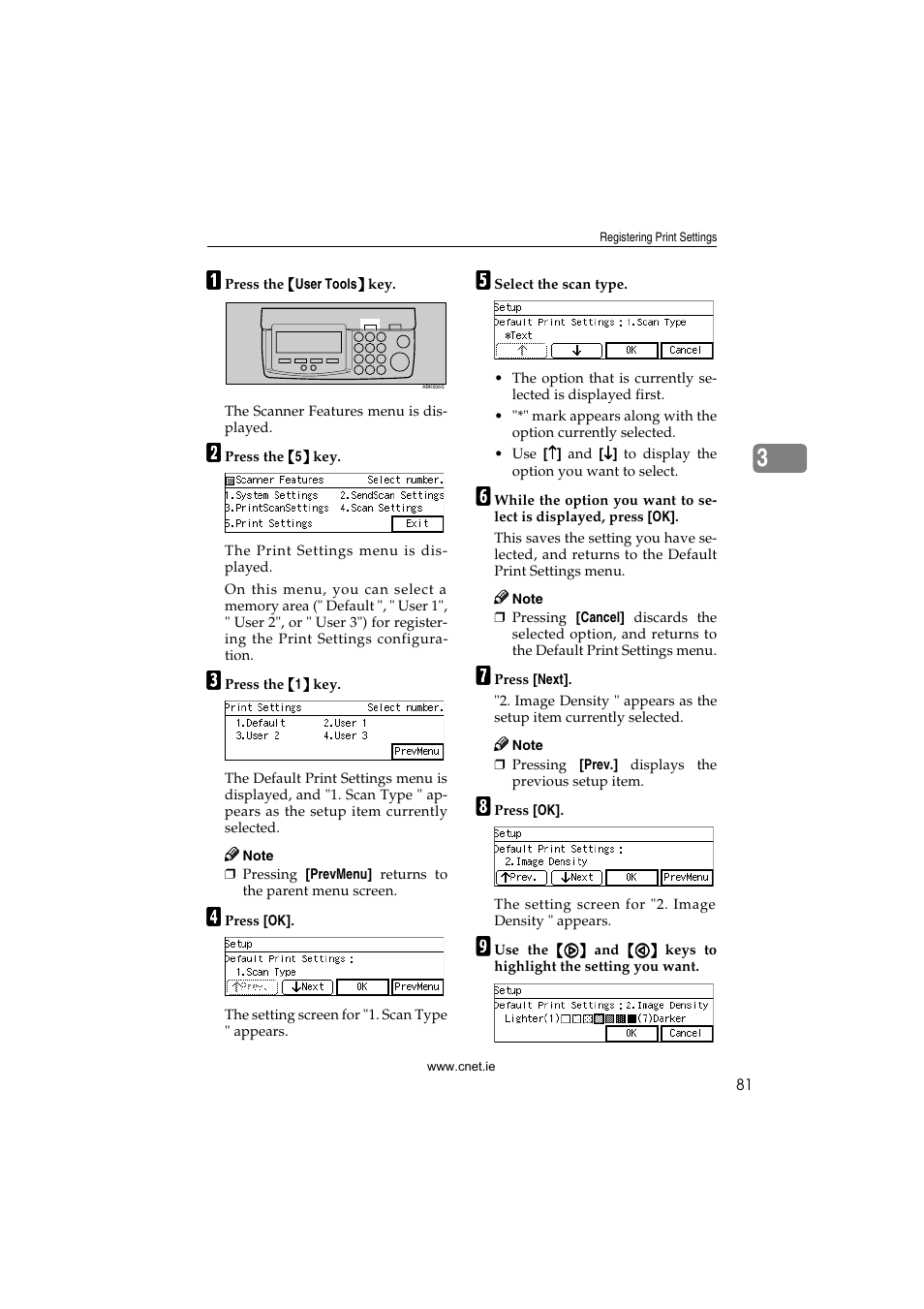 CNET ecopy Printer/Fax/Scanner/Copier User Manual | Page 89 / 222