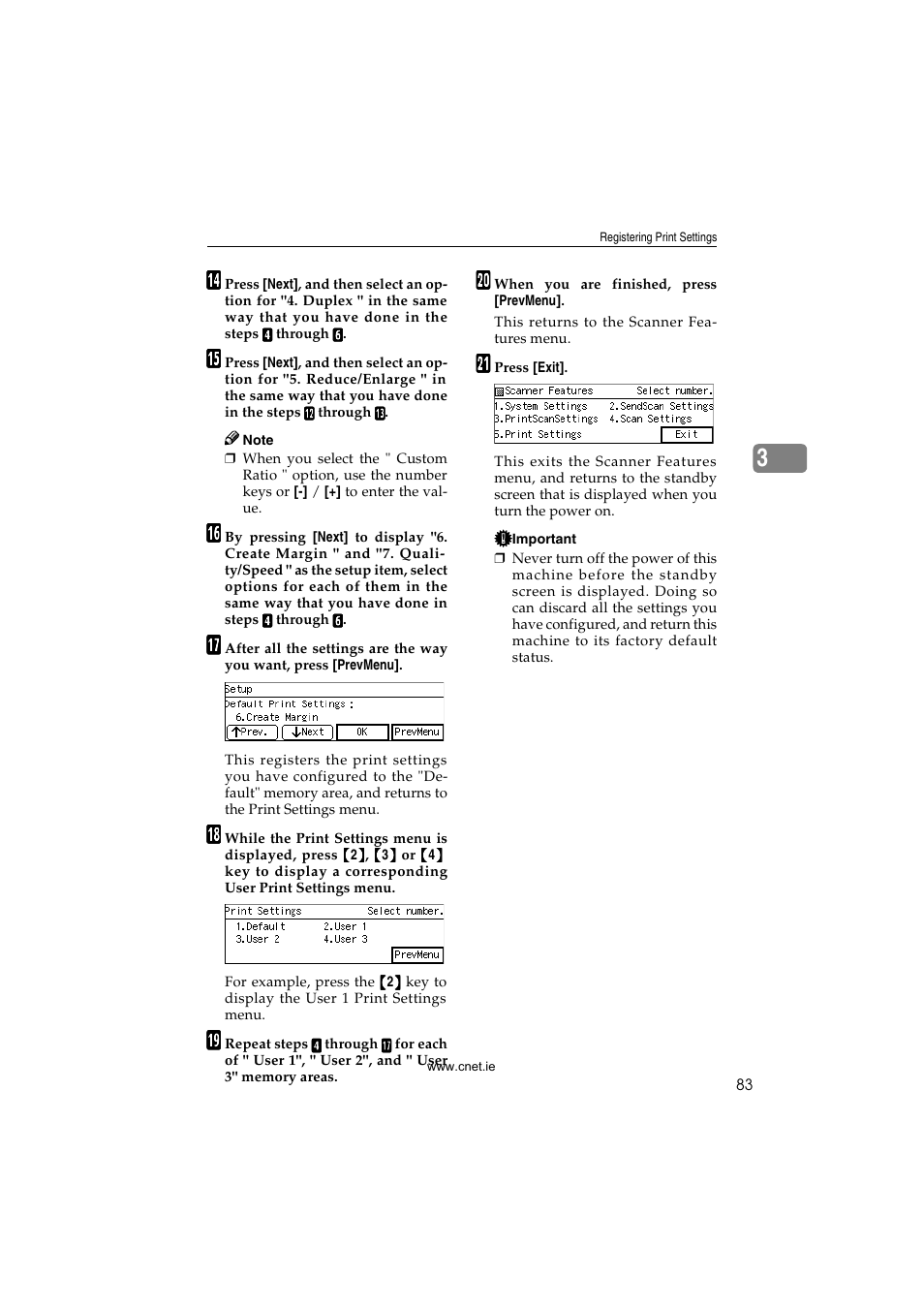 CNET ecopy Printer/Fax/Scanner/Copier User Manual | Page 91 / 222