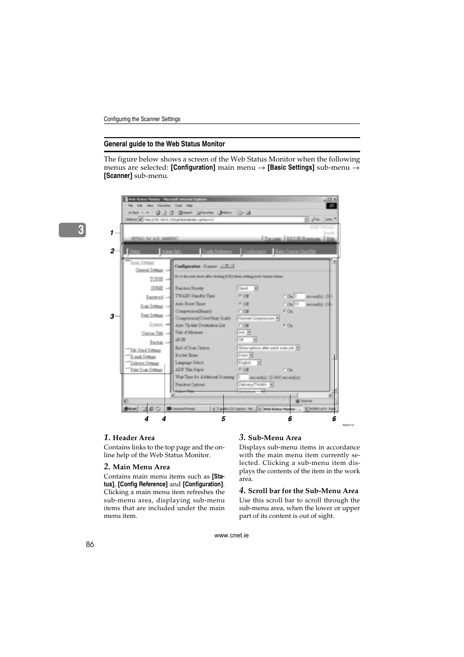 General guide to the web status monitor | CNET ecopy Printer/Fax/Scanner/Copier User Manual | Page 94 / 222