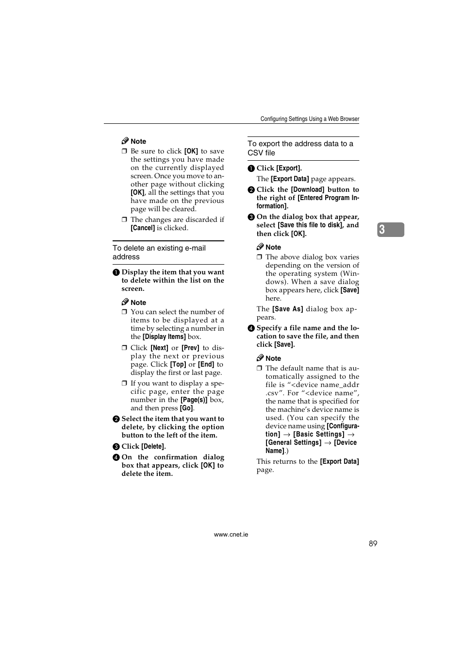 CNET ecopy Printer/Fax/Scanner/Copier User Manual | Page 97 / 222