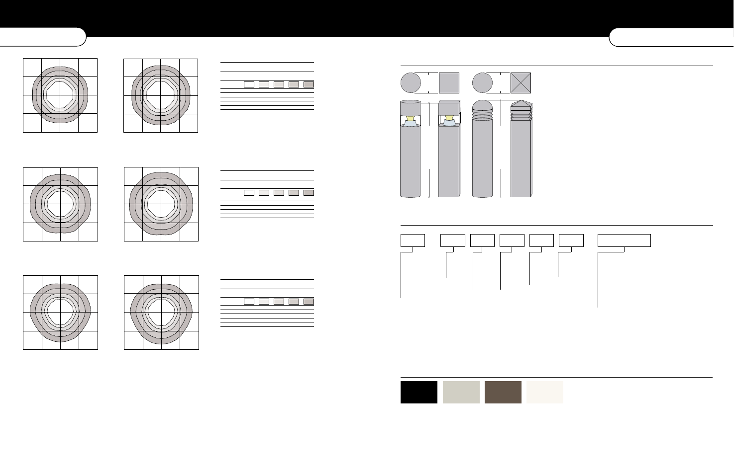 Dimensions ordering inform ation, Standard colors, Ordering information photometrics | Cooper Lighting Bollard Series User Manual | Page 10 / 12