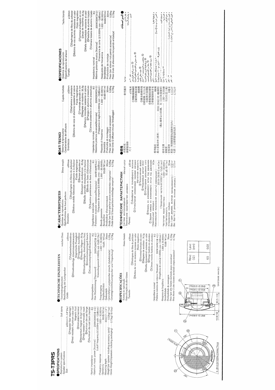 Ts-t3prs | Pioneer TS-M7PRS User Manual | Page 4 / 6