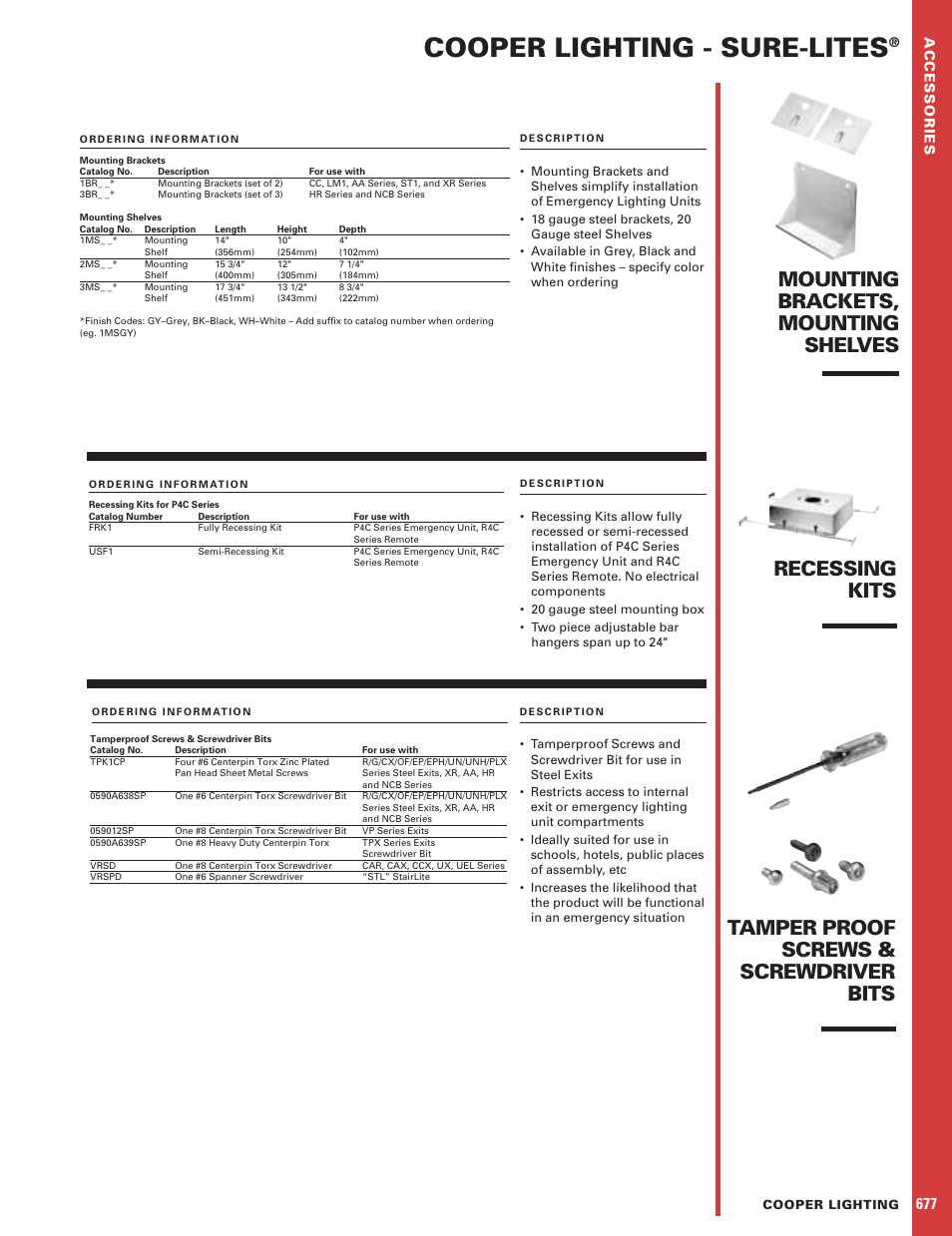 Cooper Lighting Sure-Lites P4C Series User Manual | 1 page