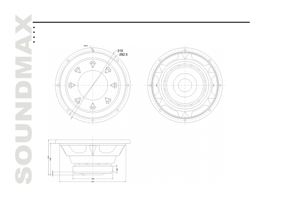 Description | SoundMax SM-CSP12F User Manual | Page 2 / 9