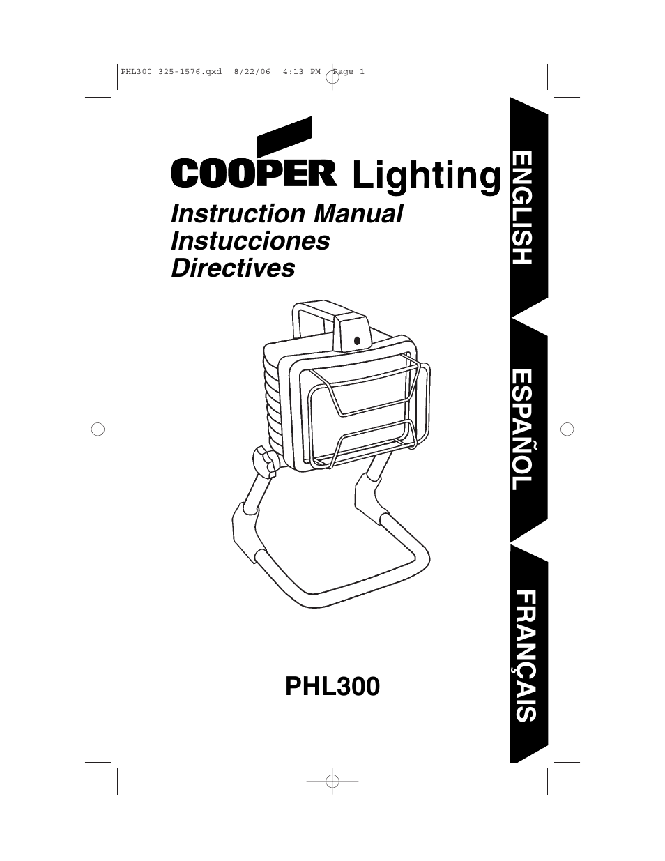 Cooper Lighting PHL300 User Manual | 14 pages