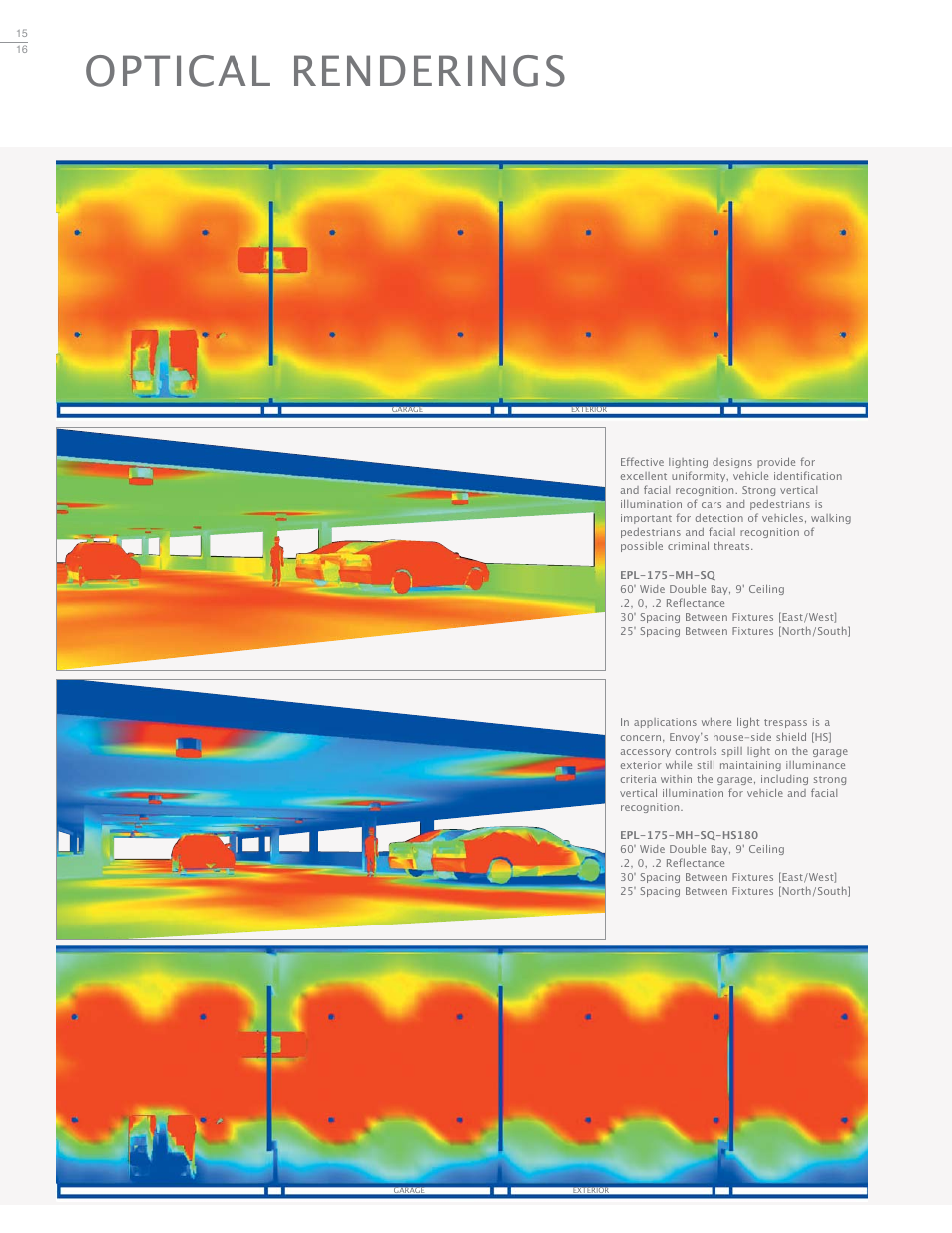 Optical renderings | Cooper Lighting Envoy User Manual | Page 16 / 24