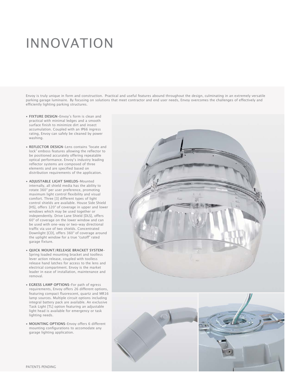 Innovation | Cooper Lighting Envoy User Manual | Page 5 / 24