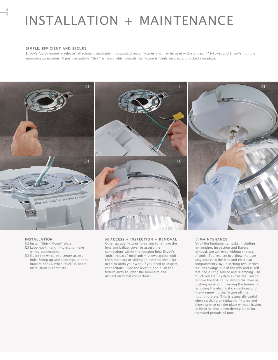 Installation + maintenance | Cooper Lighting Envoy User Manual | Page 6 / 24