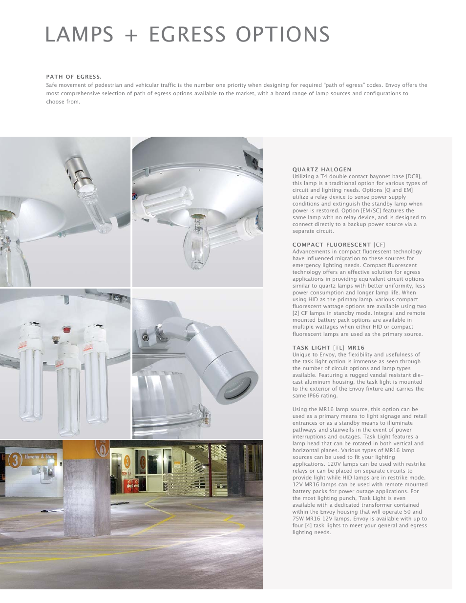 Lamps + egress options | Cooper Lighting Envoy User Manual | Page 7 / 24