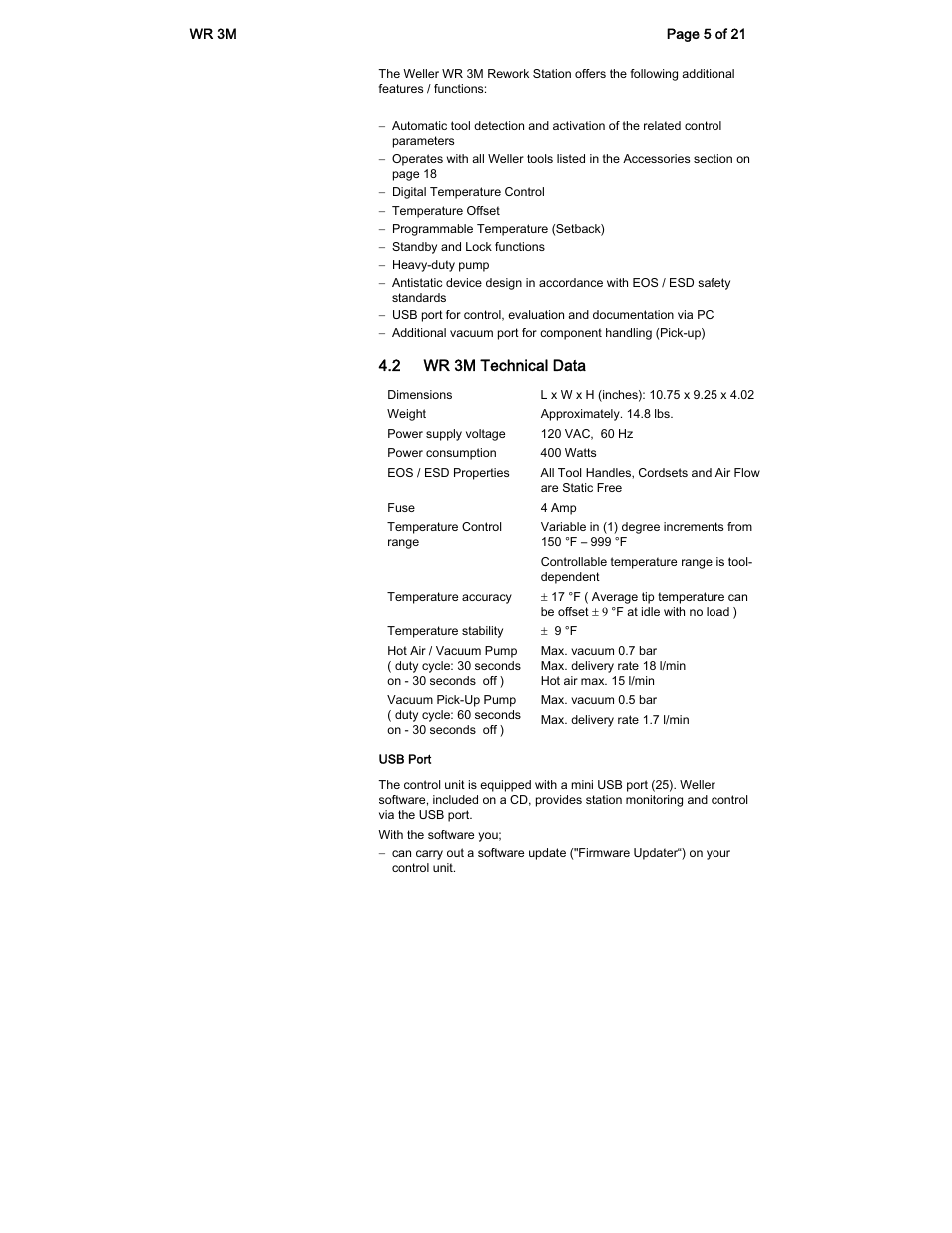 Weller WR 3M User Manual | Page 5 / 21