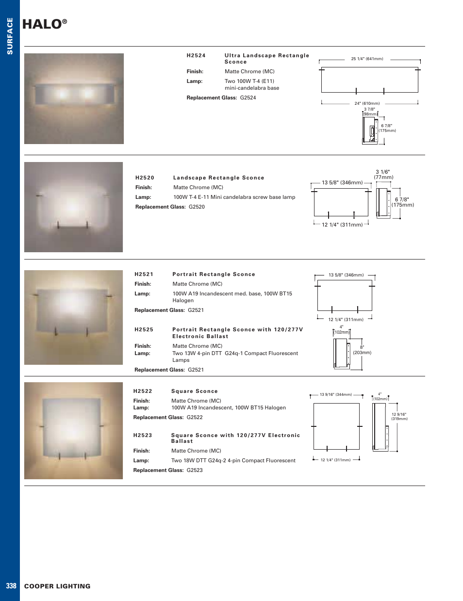 Cooper Lighting HALO H2524 User Manual | 1 page