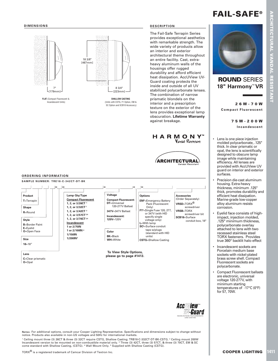 Cooper Lighting Landscape Lighting User Manual | 1 page