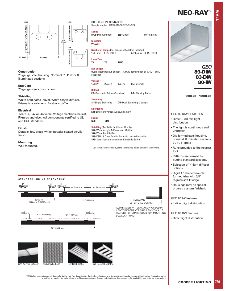 Cooper Lighting 83-DW User Manual | 1 page