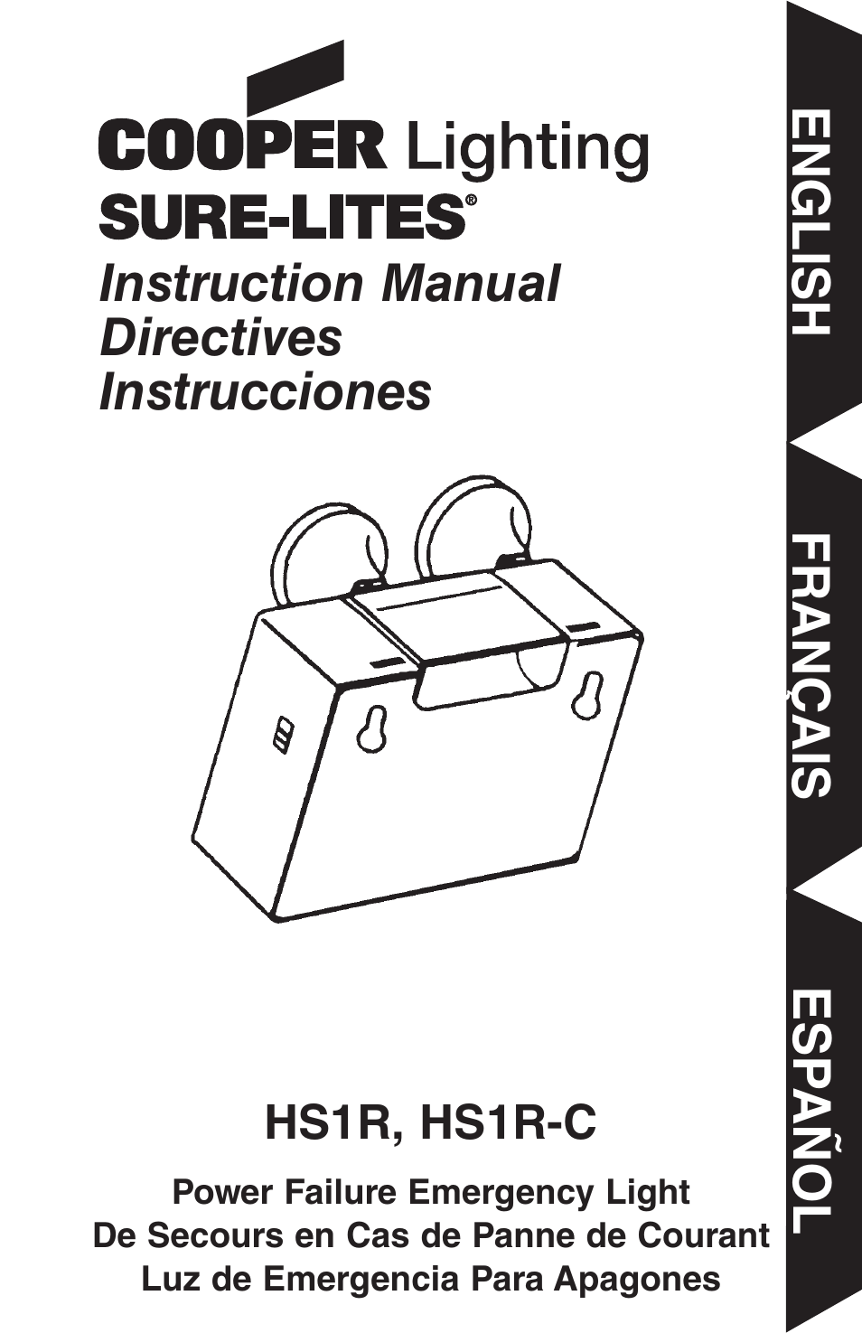 Cooper Lighting Hs 1r User Manual | 10 pages