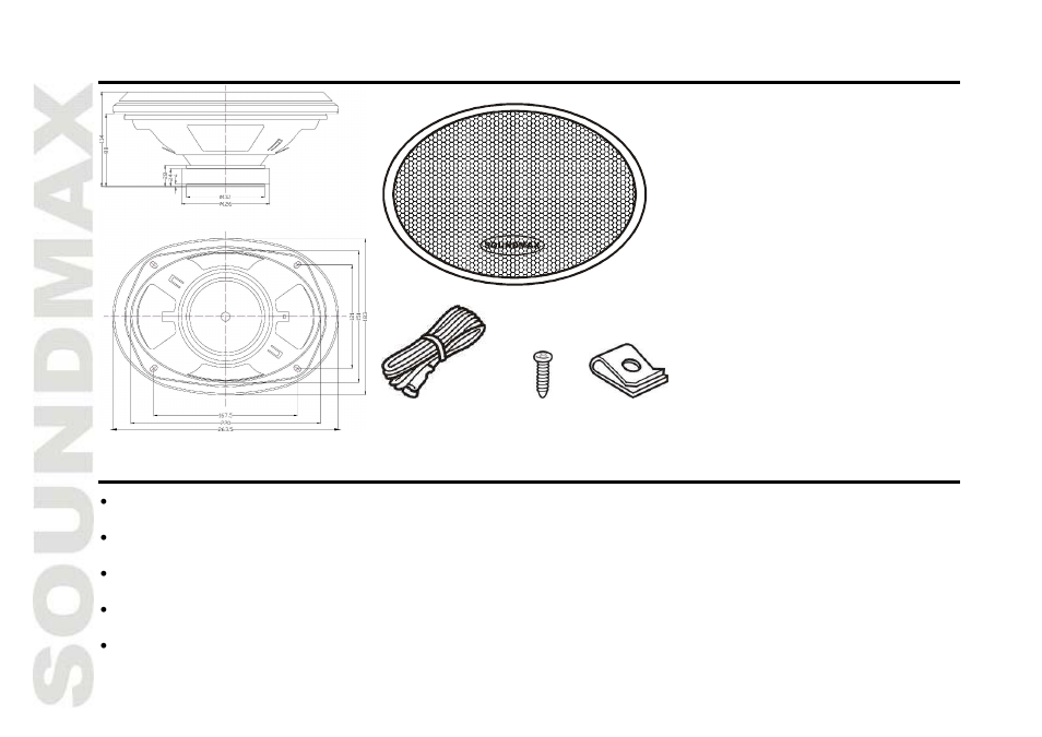 Description, Important safeguards | SoundMax SM-CSM694 User Manual | Page 2 / 13