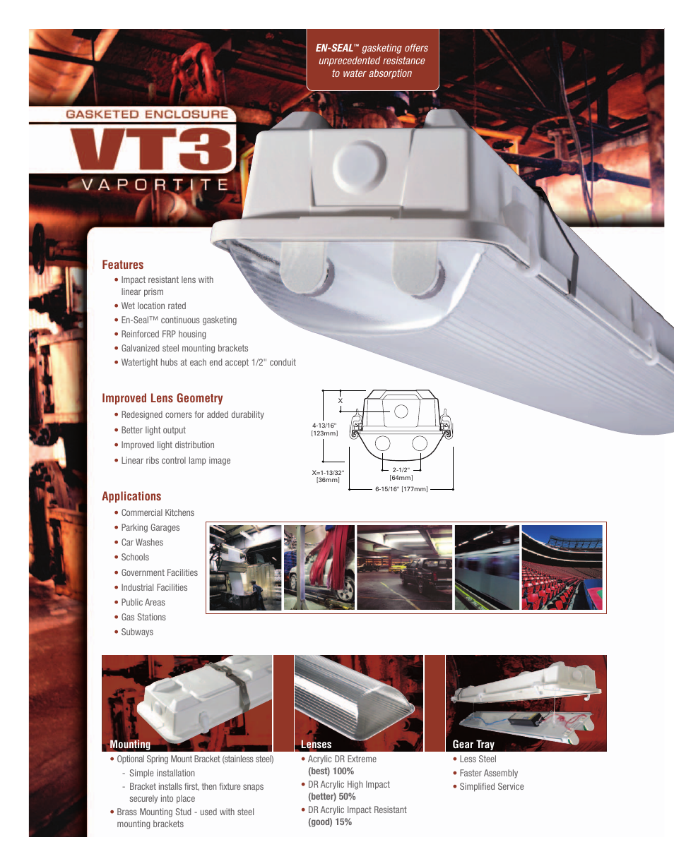 Cooper Lighting Vaportite VT3 User Manual | Page 2 / 4