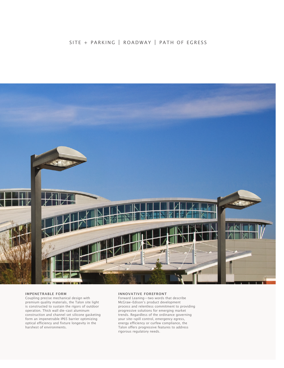 Cooper Lighting Talon Architectural Area Luminaire User Manual | Page 3 / 24