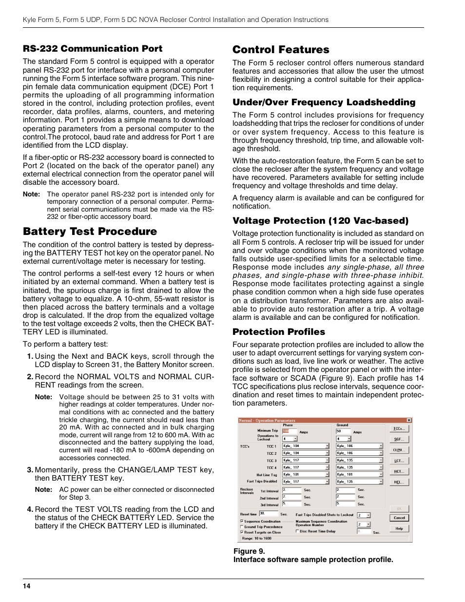 Battery test procedure, Control features | Cooper Lighting S280-79-10 User Manual | Page 14 / 56