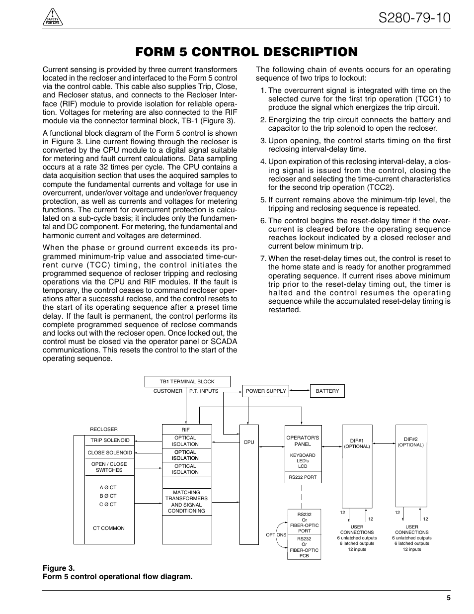 Form 5 control description, Figure 3. form 5 control operational flow diagram | Cooper Lighting S280-79-10 User Manual | Page 5 / 56