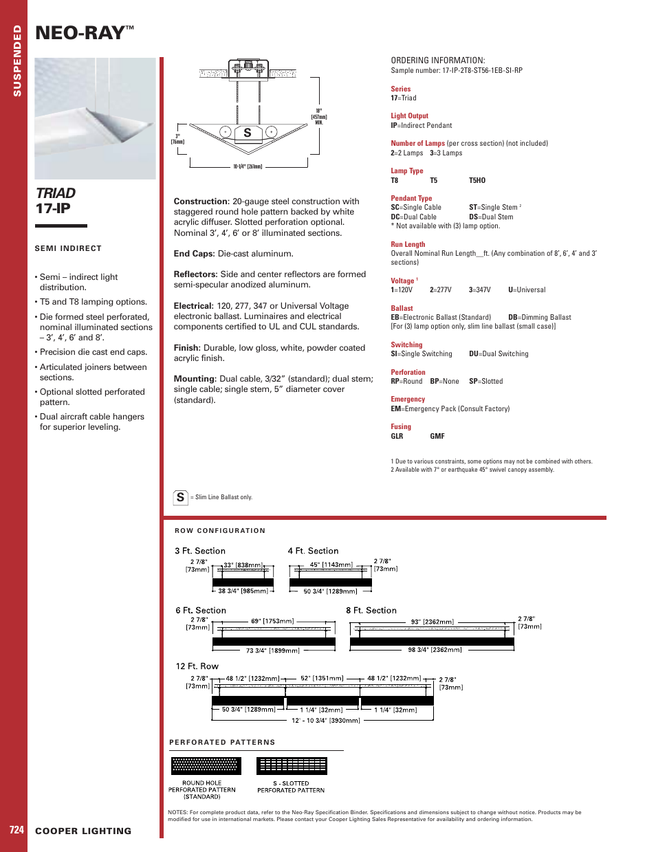 Cooper Lighting Triad 17-IP User Manual | 1 page
