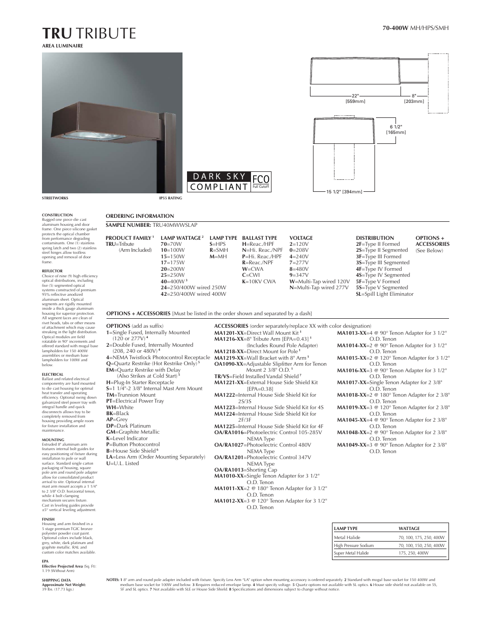 Tru tribute | Cooper Lighting Tribute User Manual | Page 7 / 8