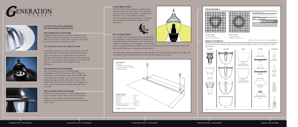 Photometrics, Design flexibility | Cooper Lighting Streetworks Generation Series User Manual | Page 4 / 6