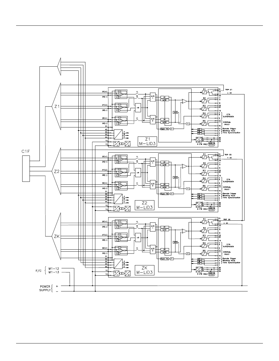 M-lib3 low impedance bus differential relay | Cooper Lighting Low Impedance Bus Differential Relay M-LIB3 User Manual | Page 14 / 36