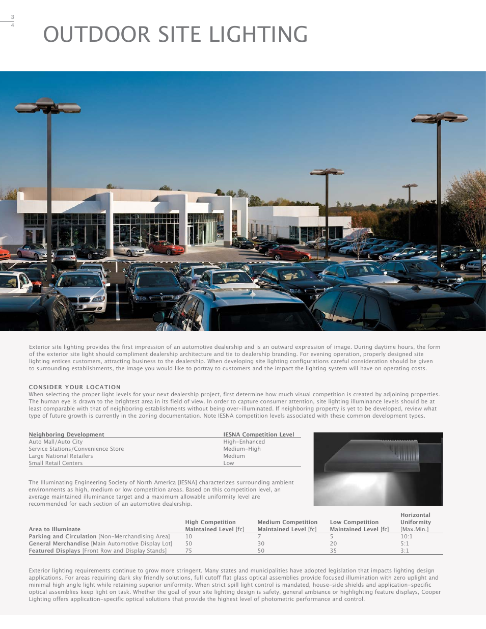 Outdoor site lighting | Cooper Lighting ADH080747 User Manual | Page 4 / 20