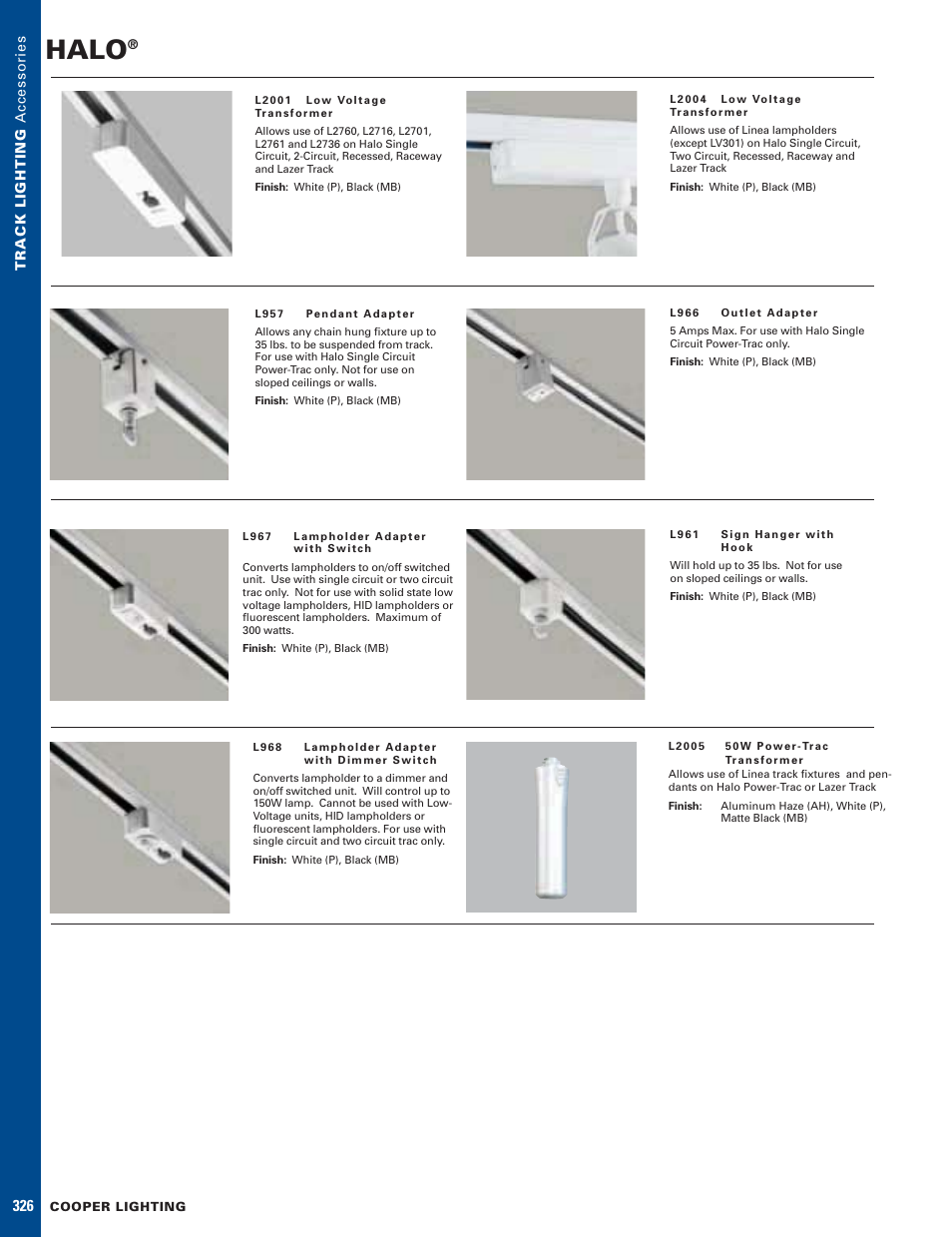 Cooper Lighting Line L2005 User Manual | 1 page