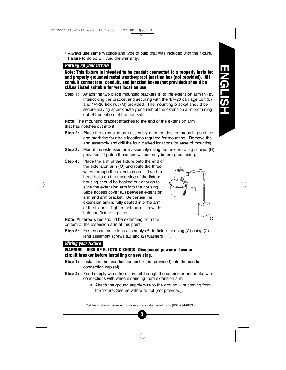Cooper Lighting N175MV User Manual | Page 3 / 11