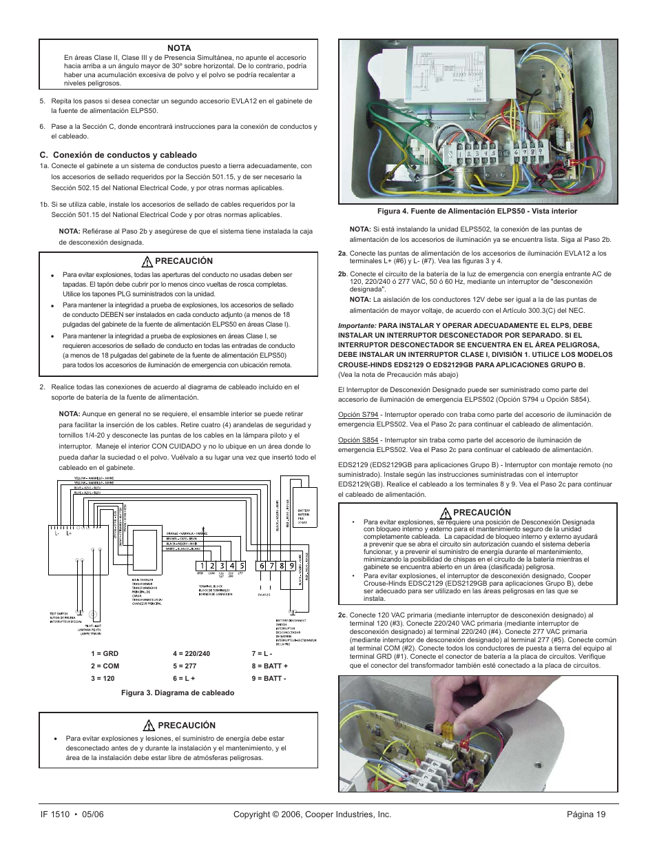 Cooper Lighting ELPS502 User Manual | Page 19 / 24