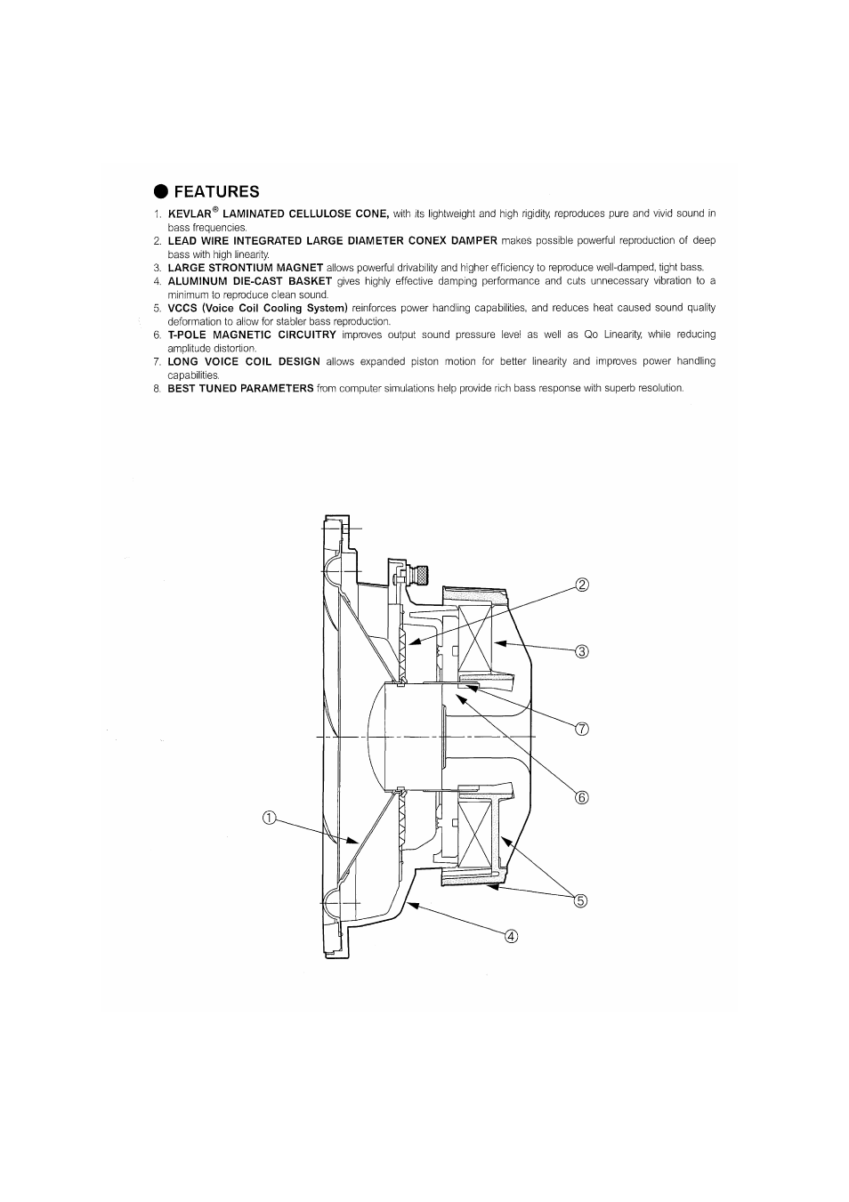 Features | Pioneer TS-W12PRS User Manual | Page 5 / 10
