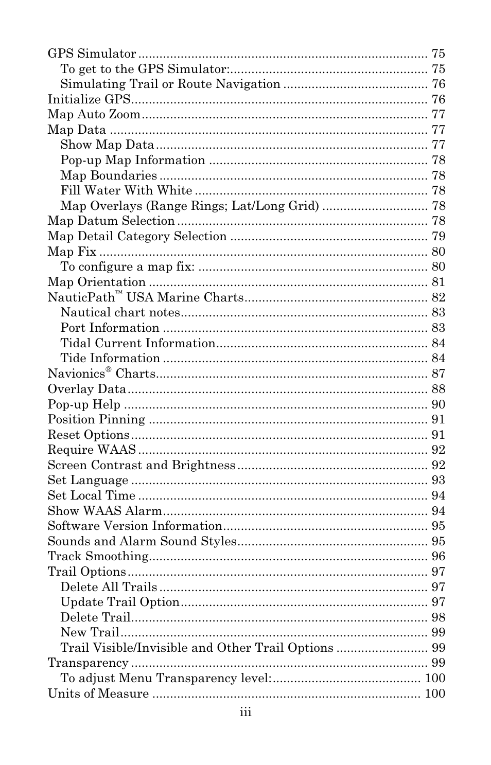 Eagle Electronics 502C User Manual | Page 5 / 136