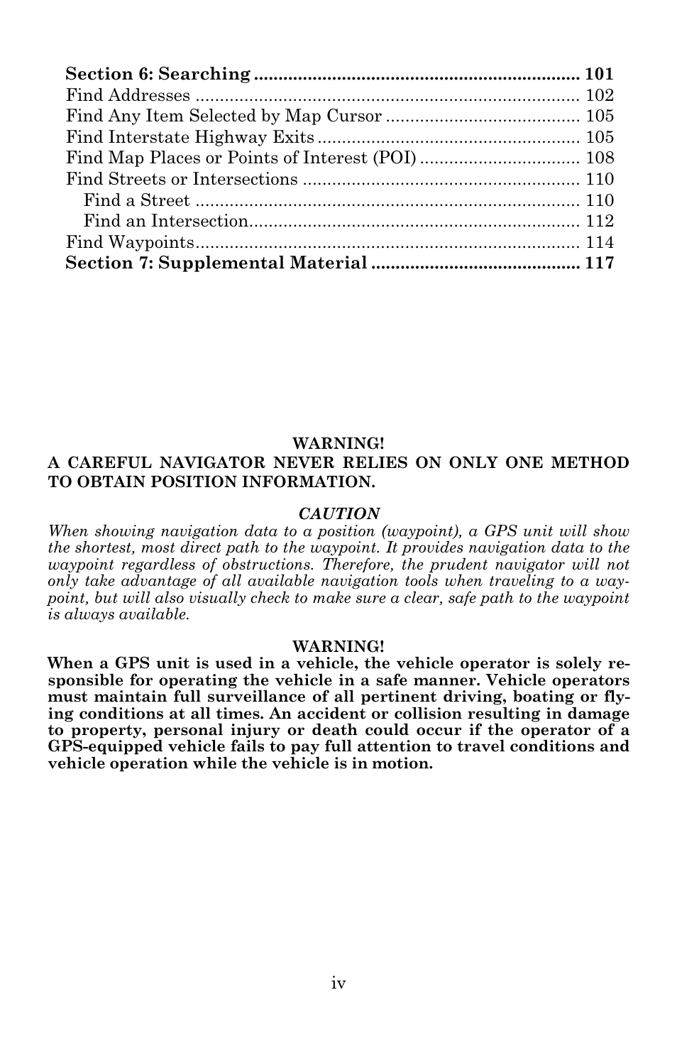 Eagle Electronics 502C User Manual | Page 6 / 136