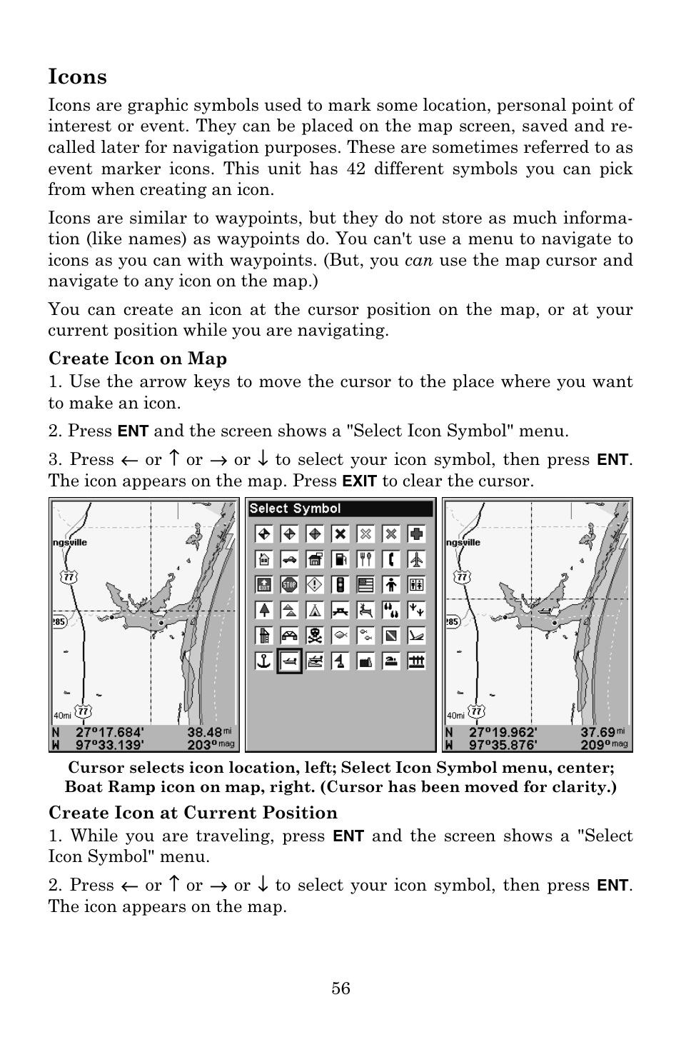 Icons | Eagle Electronics 502C User Manual | Page 62 / 136