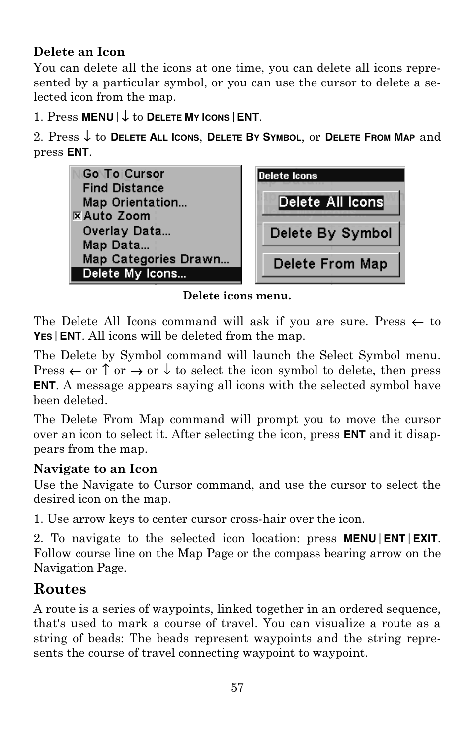 Routes | Eagle Electronics 502C User Manual | Page 63 / 136