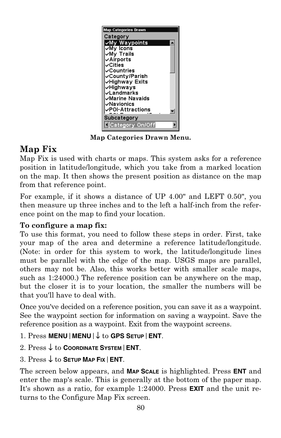 Map fix | Eagle Electronics 502C User Manual | Page 86 / 136