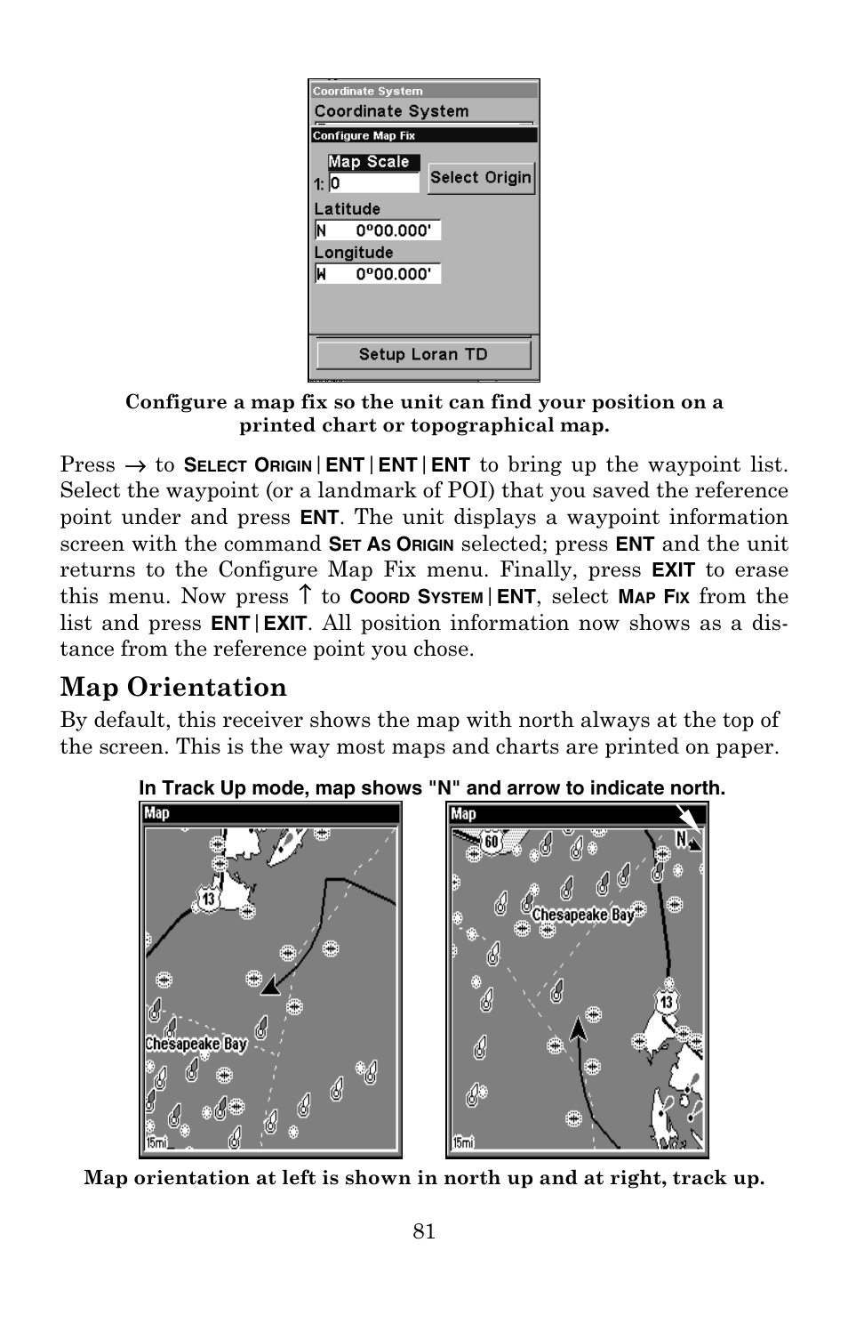 Map orientation | Eagle Electronics 502C User Manual | Page 87 / 136