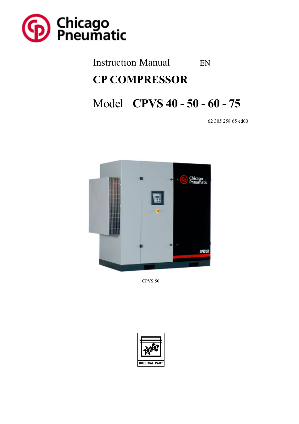 Chicago Pneumatic CPVS 40 User Manual | 24 pages