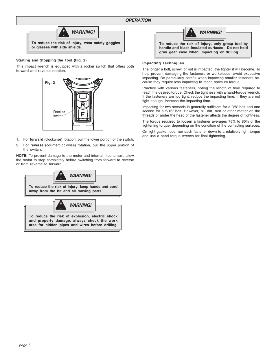 Chicago Pneumatic CP8750 User Manual | Page 6 / 20