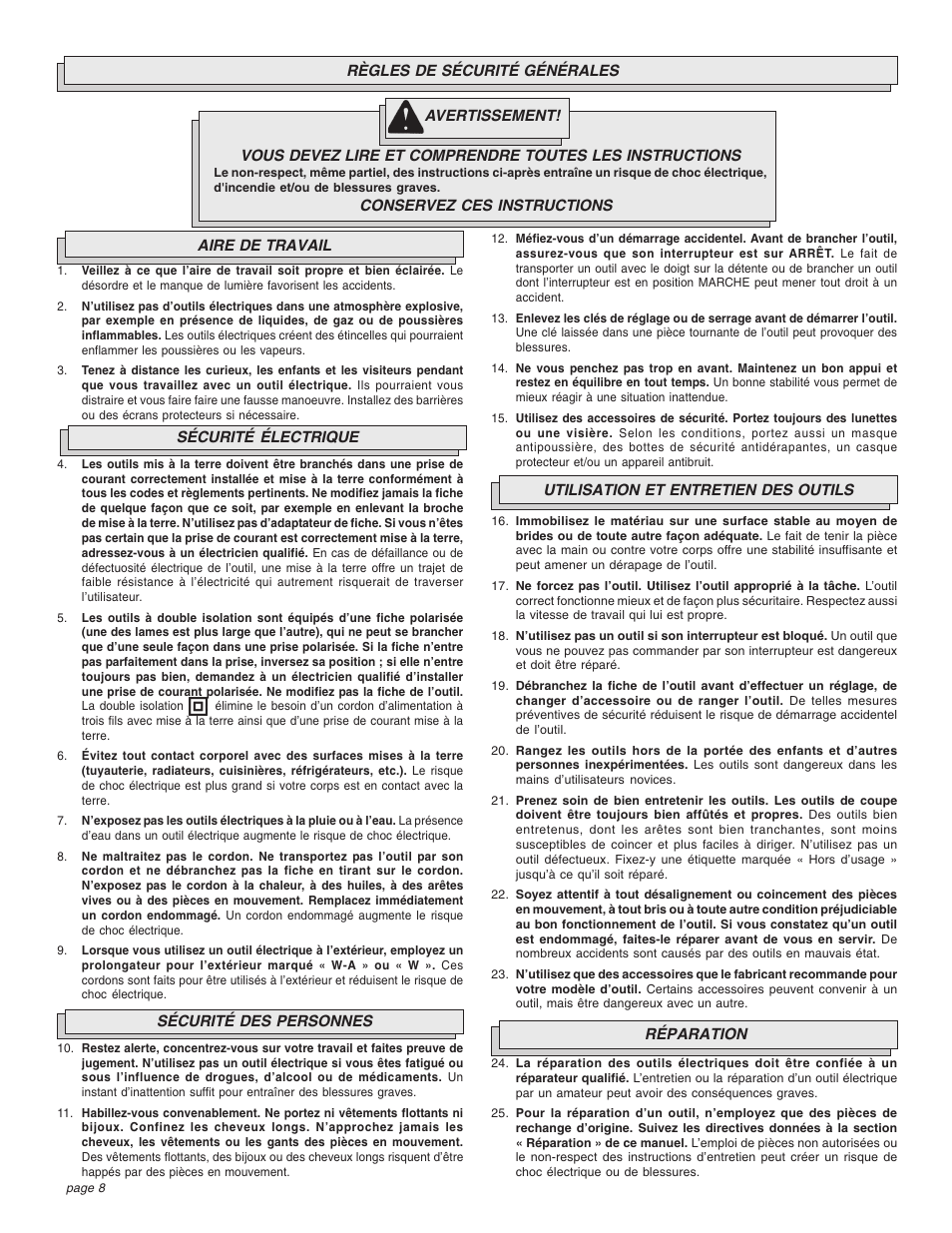 Chicago Pneumatic CP8750 User Manual | Page 8 / 20