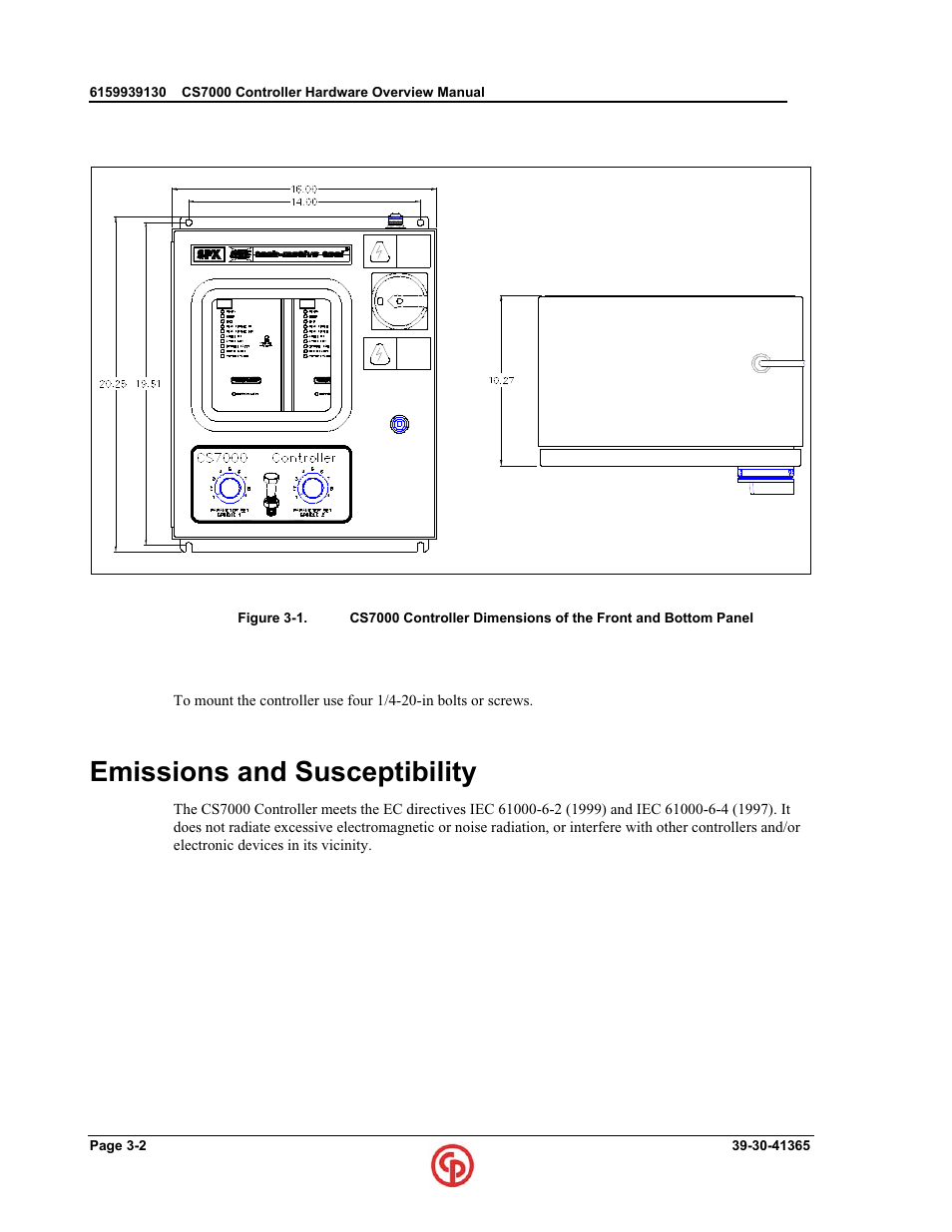 Emissions and susceptibility | Chicago Pneumatic CS7000 User Manual | Page 32 / 46