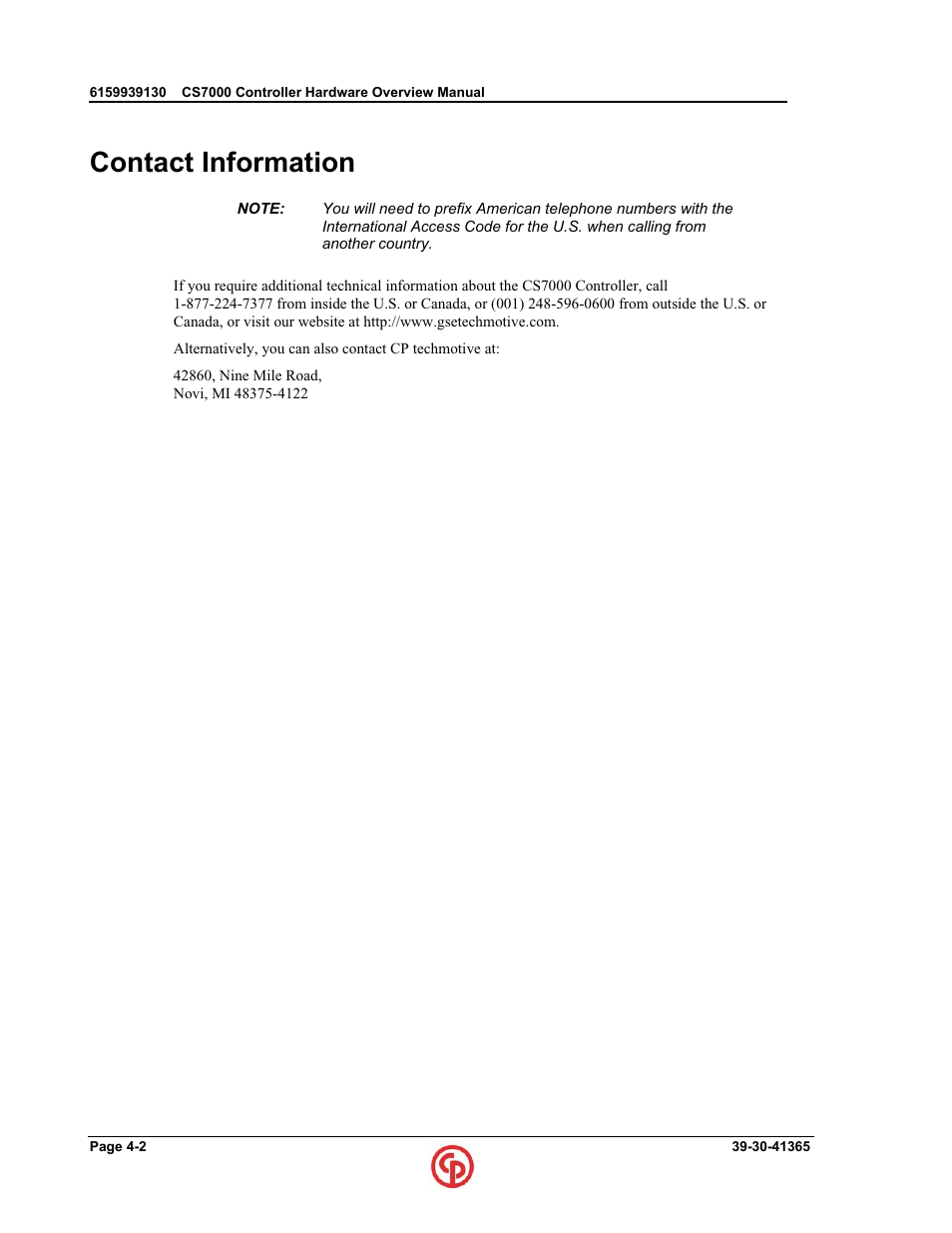 Contact information | Chicago Pneumatic CS7000 User Manual | Page 42 / 46