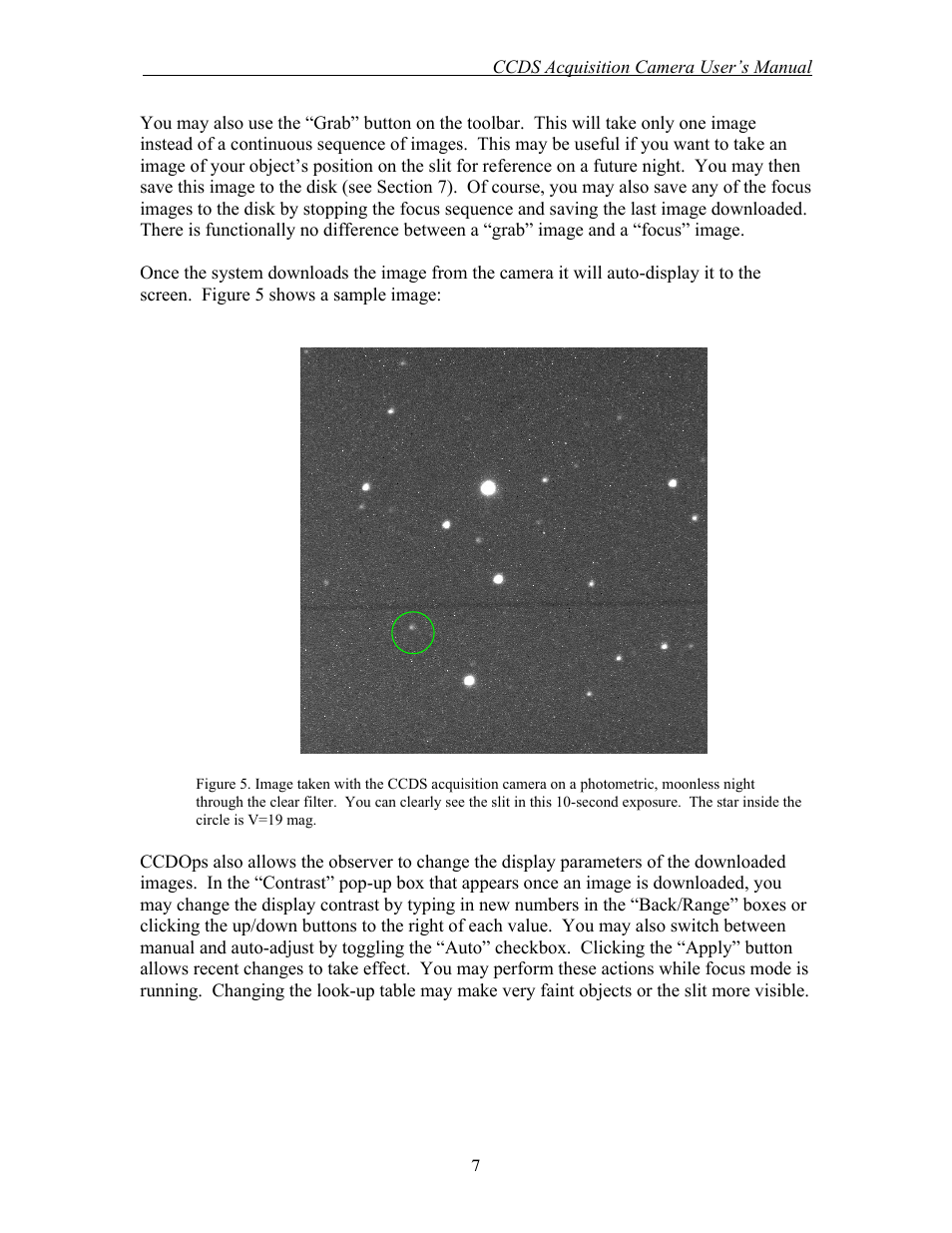 Curtis Computer Acquisition Camera CCDS User Manual | Page 7 / 14