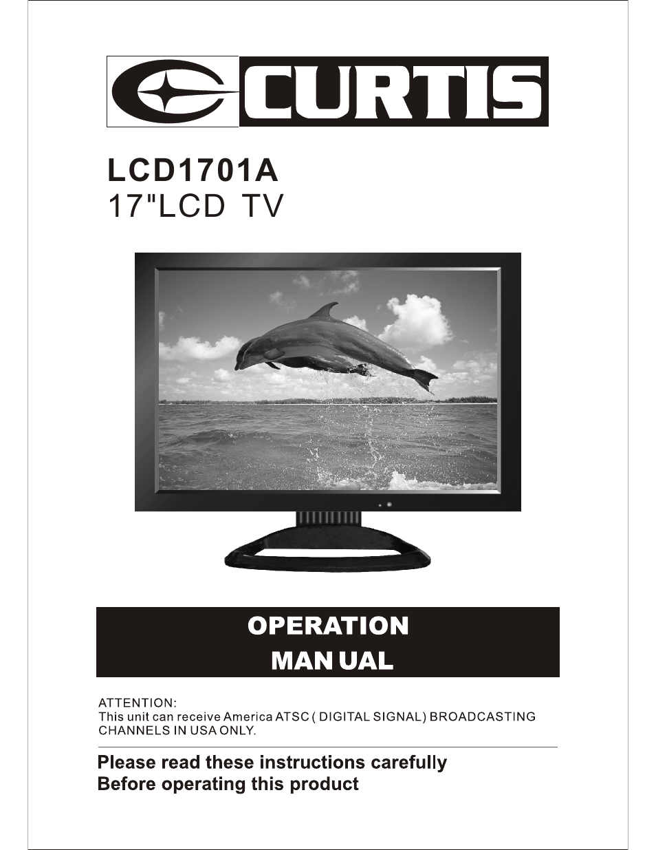 Curtis Computer LCD1701A User Manual | 17 pages